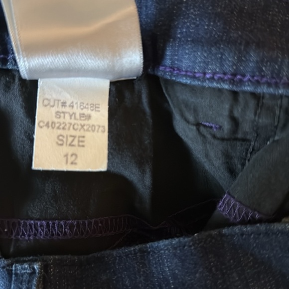 NYDJ High-Waisted Dark Wash Blue Denim Woman’s Jeans. Size 12 - Picture 8 of 8